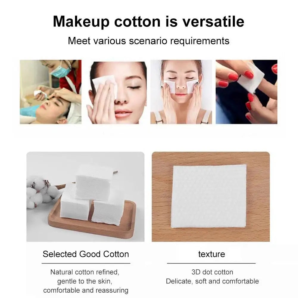 1 Set Disposable Pearl Pattern Makeup Cotton Wipes Soft Remover Pads Facial Cleaning Cosmetic Cotton Pads