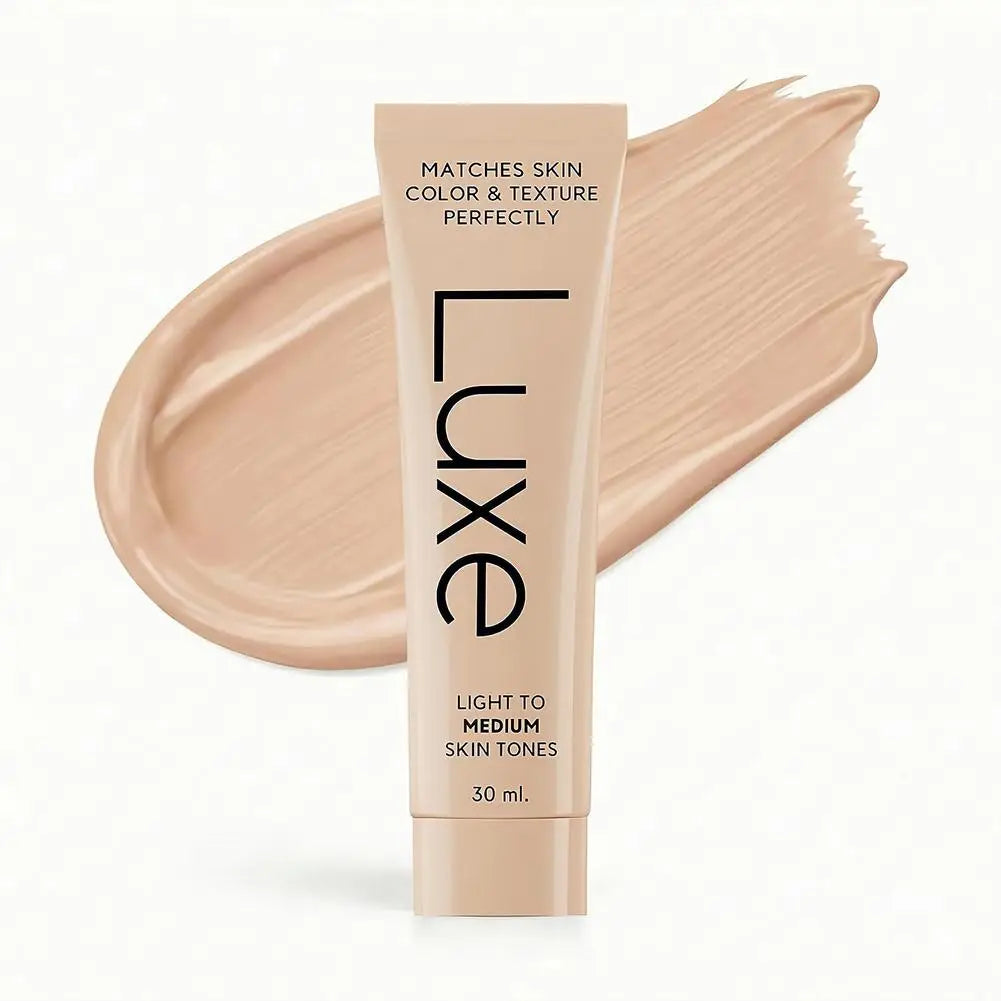 Luxe Skin Tone Matching Concealer Foundation, Waterproof Full Coverage Makeup to Hide Blemishes & Even Skin Tone Long Lasting