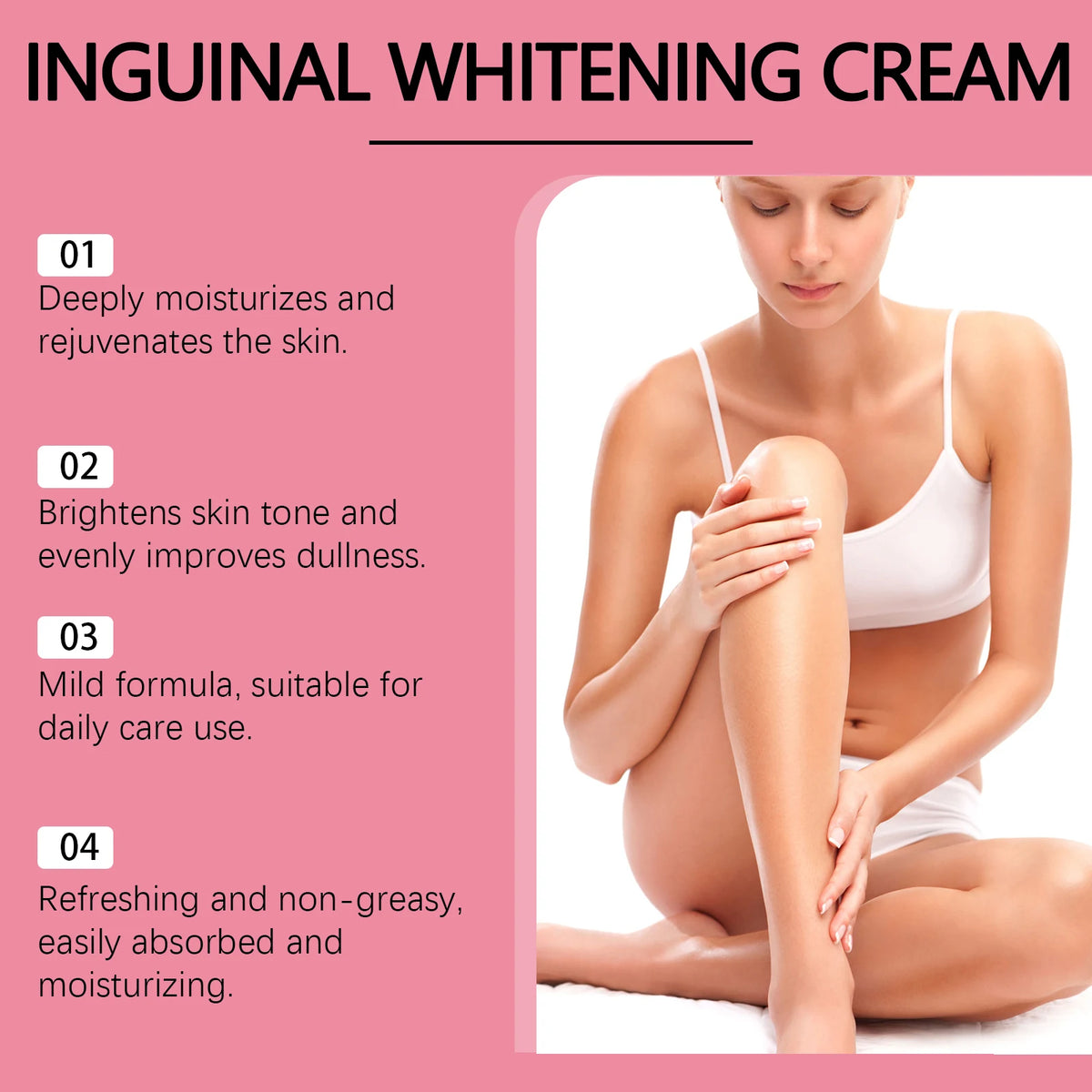 Niacinamide Body Whitening Cream For Underarm Bleaching Armpit Lightening Intimate Area  Moisturizer Korean Skin Care Product