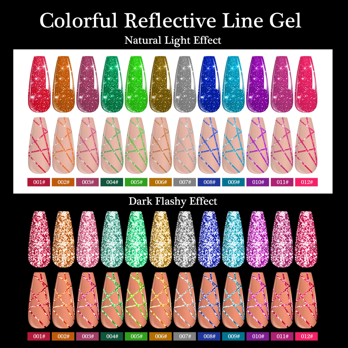 5ml Fluorescent Diamond Line Gel Shiny Painted Gel Nail Polish Semi-Permanent UV Gel Polish Varnish DIY Nail Art Design Salon