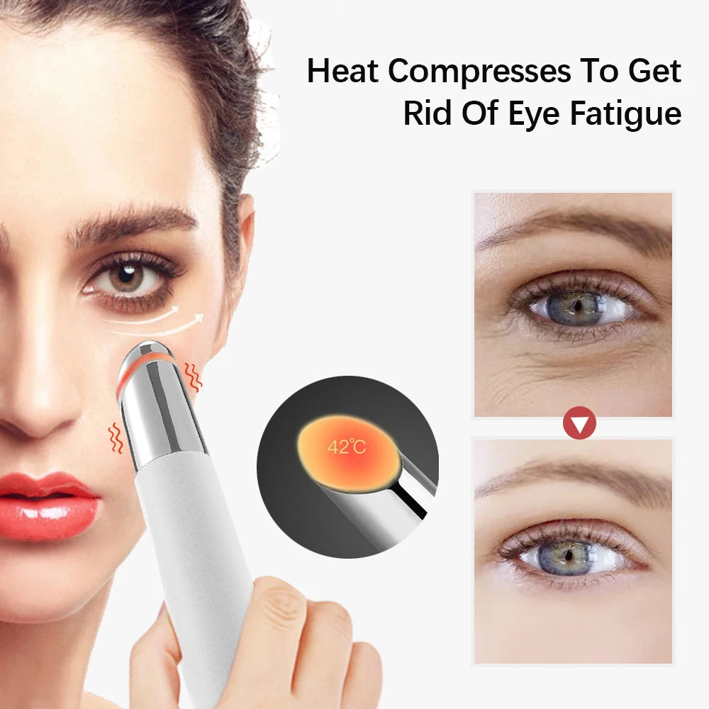 Electric Facial Massager Micro Vibration Eye Beauty Instrument For Relax Eye Dark Circles Eye Bags Puffiness Eye Massage
