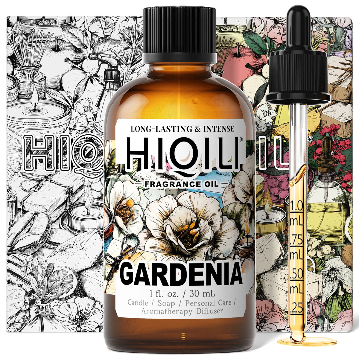 HIQILI New 30ml Perfume Oil Series, Vanilla/Lavender/Rose/Sandalwood 100% Natural Extract Perfume Oil, For Home Use, Humidifier
