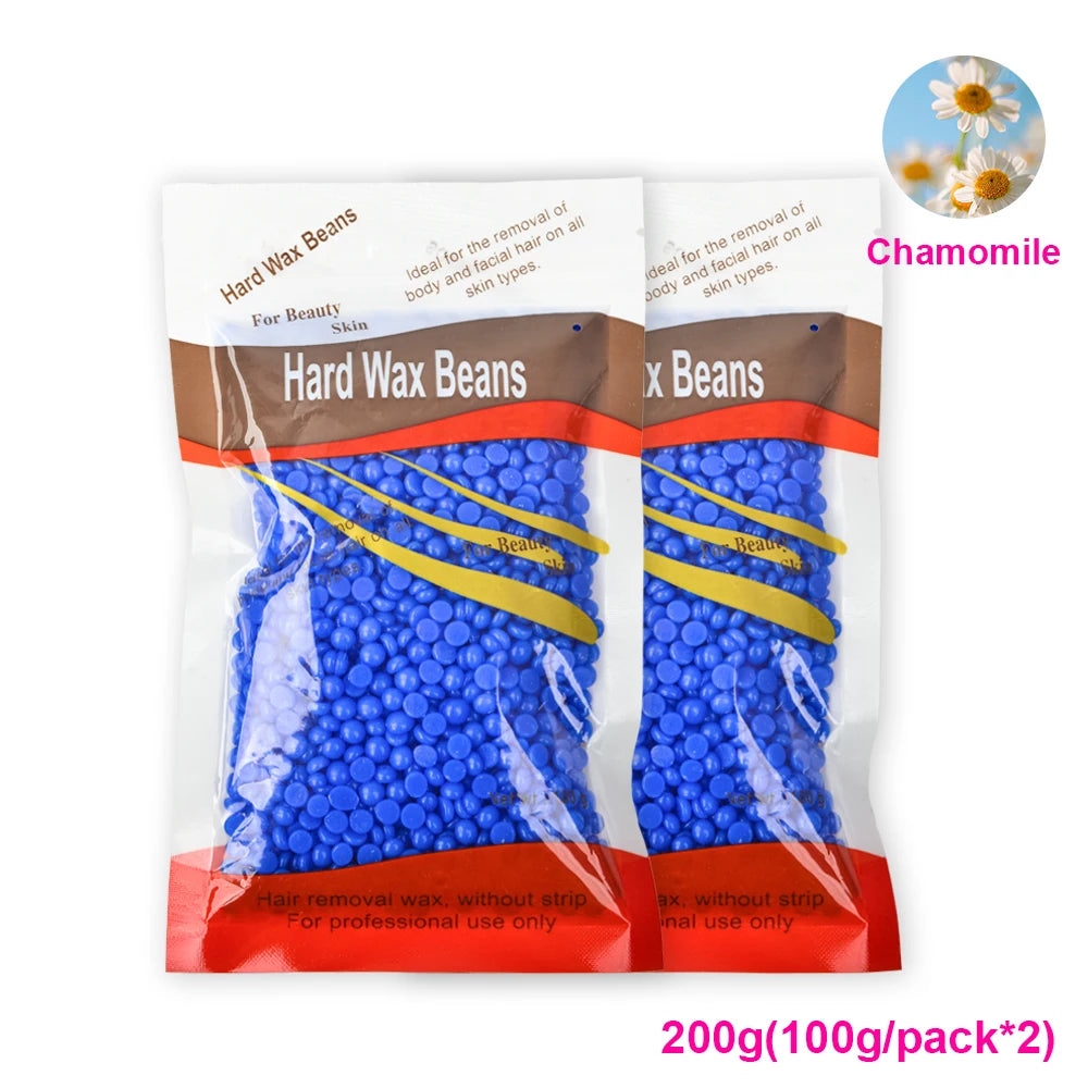 50g /100g/200g Hard Wax Beans Fast Waxing Machine Hot Film Painless for Wax Warmer Waxing Beans for Wax Heater Machine