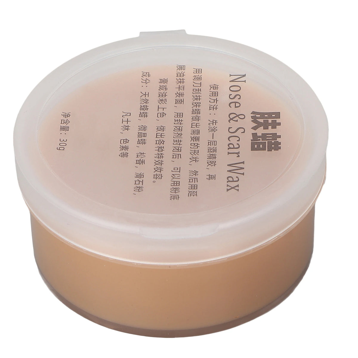 Fake Wound Scar Wax Nose Skin Scar Wax Fake Wound Scratches Scar Makeup Cosplay Wax for Halloween 30g Light Colored
