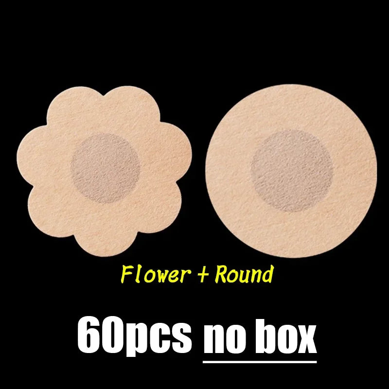 1Box Safety Nipple Cover Stickers Sexy Breast Lift Tape Patch Intimates Female Self-Adhesive Invisible Bra Chest Nipple Padding