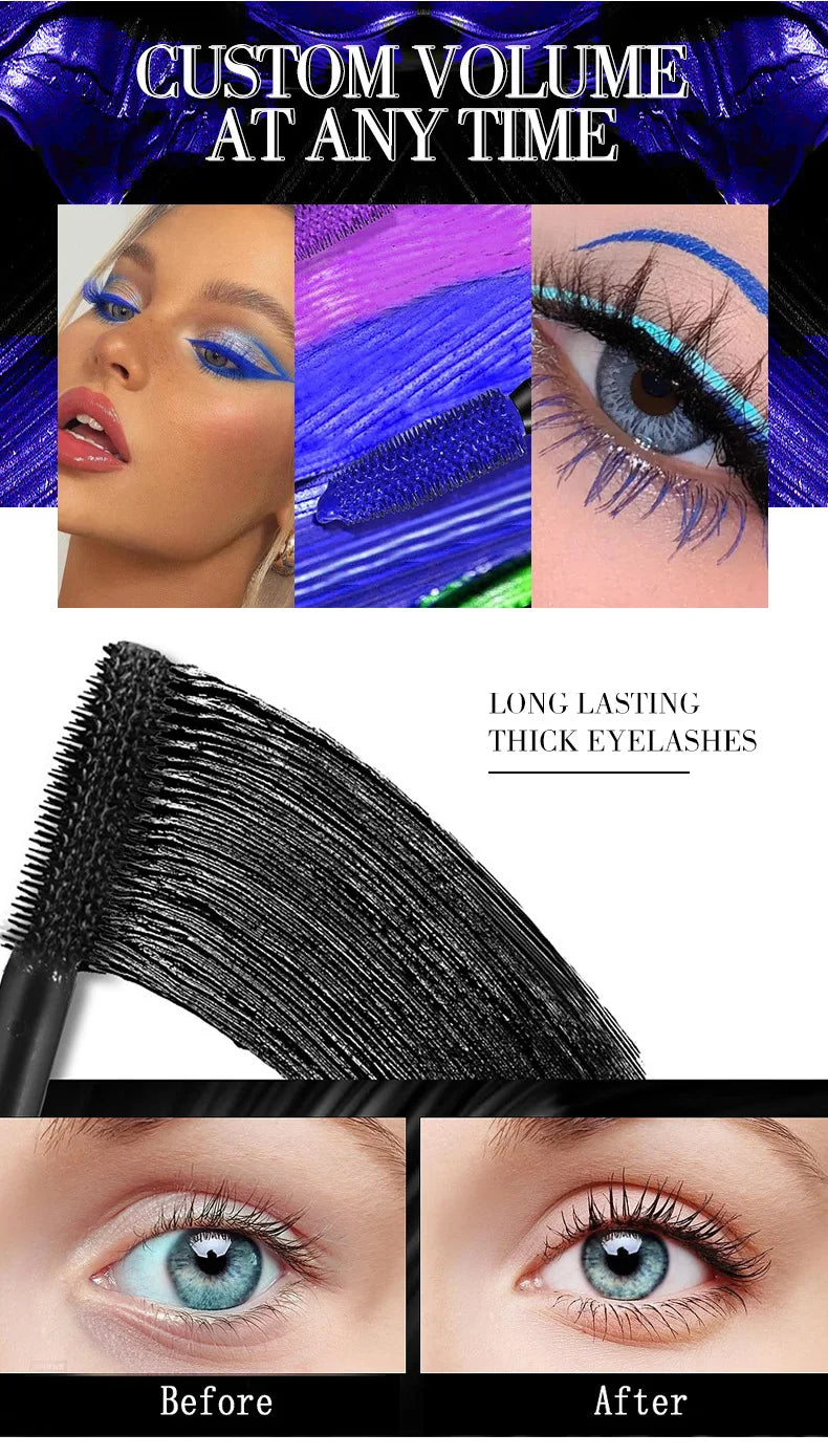 5D Three Dimensional Eye Black Waterproof Not Easy To Smudge Durable Thick And Curly
