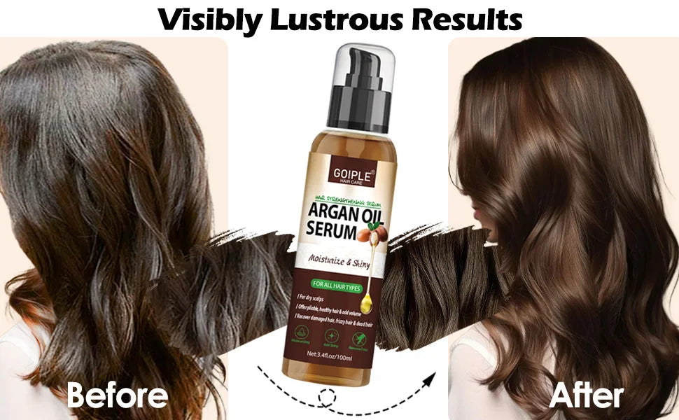 100ml Argan Oil Hair Serum Moisturizing Shiny Remove Frizz Conditioner Repair Damaged Hair and Restore Hairs Gloss Essential Oil