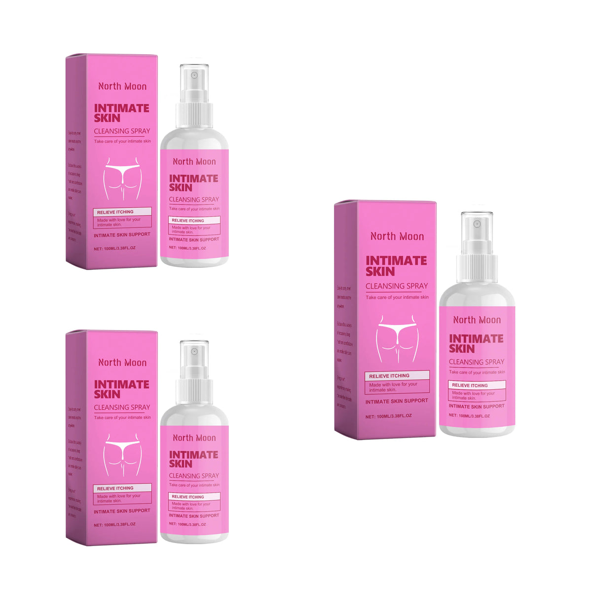 Women's Body Cleansing Spray, Gently Cleanses the Skin, Caring for Everyday Freshness and Comfort
