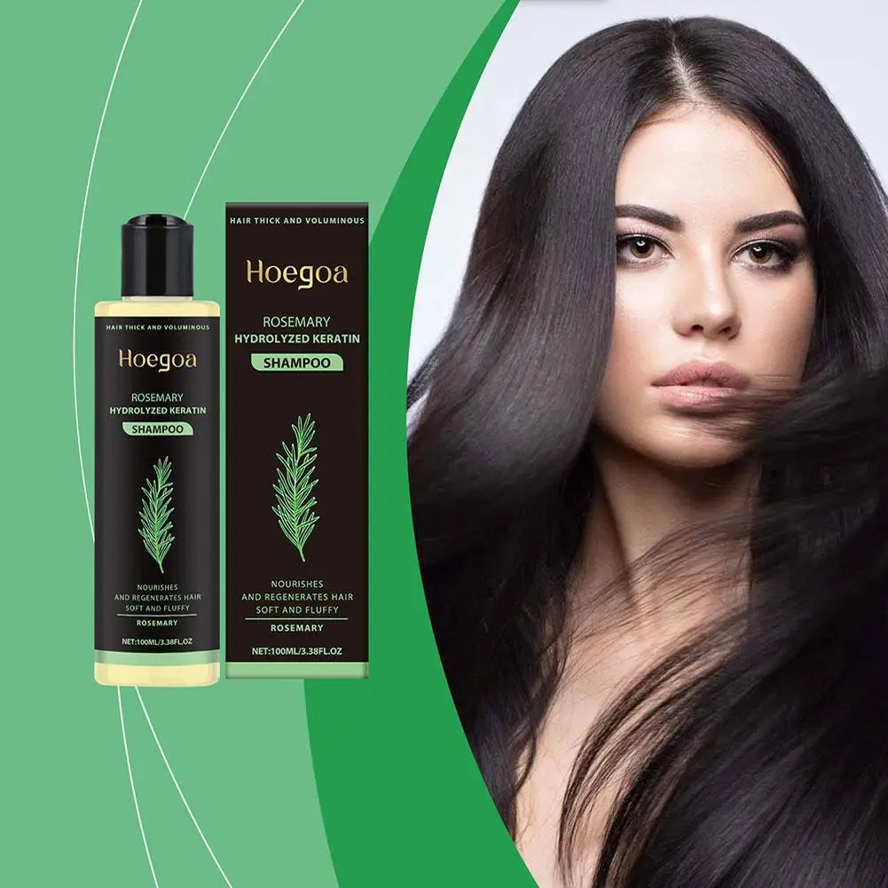 Natural Rosemary Hair Shampoo 100ML Reduce Hair Loss Clean Dandruff Nourish Moisturize Scalp Hair Care Product