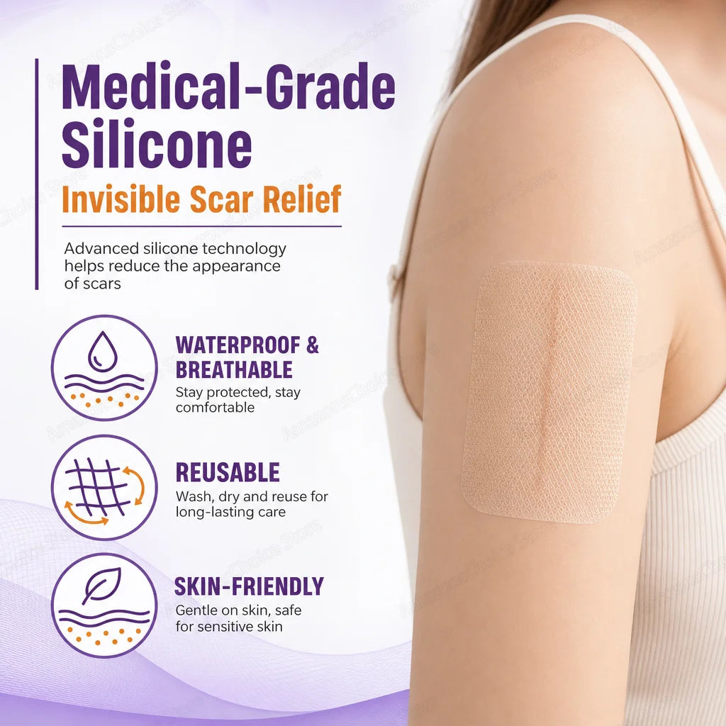 0.5M/1.5M/3M*4cm Silicone Scar Sheets Removal Strips Silicone Gel Scar Strip For Acne Keloid Surgery Burn Treatment Scar Patch