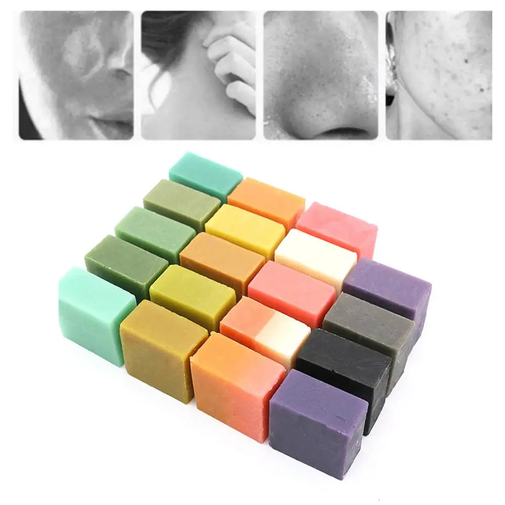 85g Natural Plant Extract Handmade Soap Bamboo Charcoal Oil Control Volcanic Mud Sea Salt Face Soap Bath Soap 19 Flavors