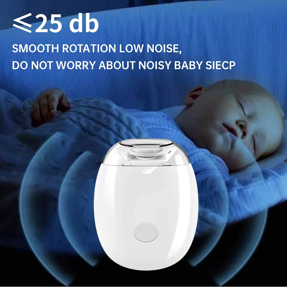 Portable 2 In 1 Electric Nail Grinder With LED Light Mini Manicure Nail File Tool Household Nail Care Supplies For Baby Adult