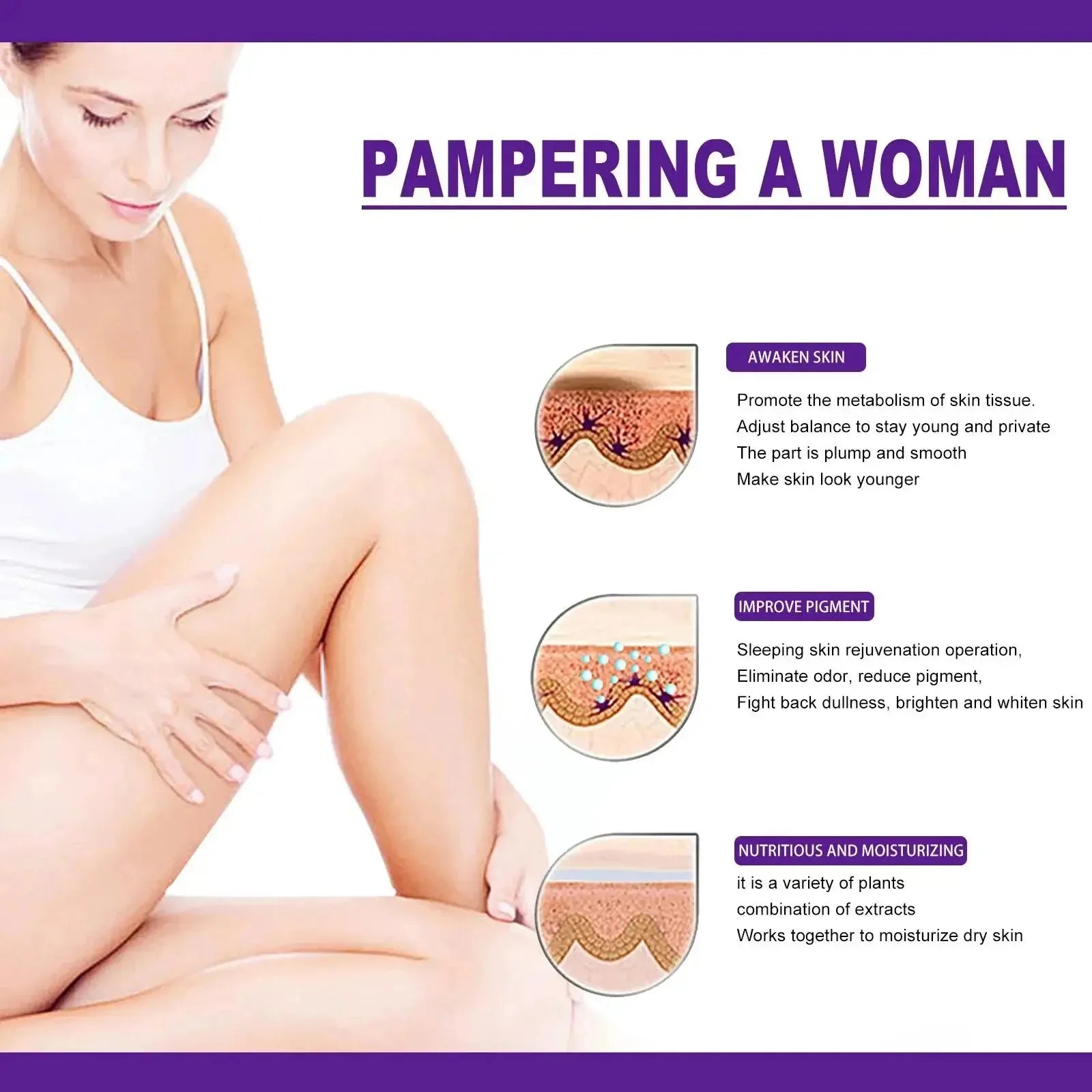 Women Lips Private Part Pink Underarm Intimate Whitening Dark Nipple Anal Bleaching Cream Skin Body Cream Body Whitening