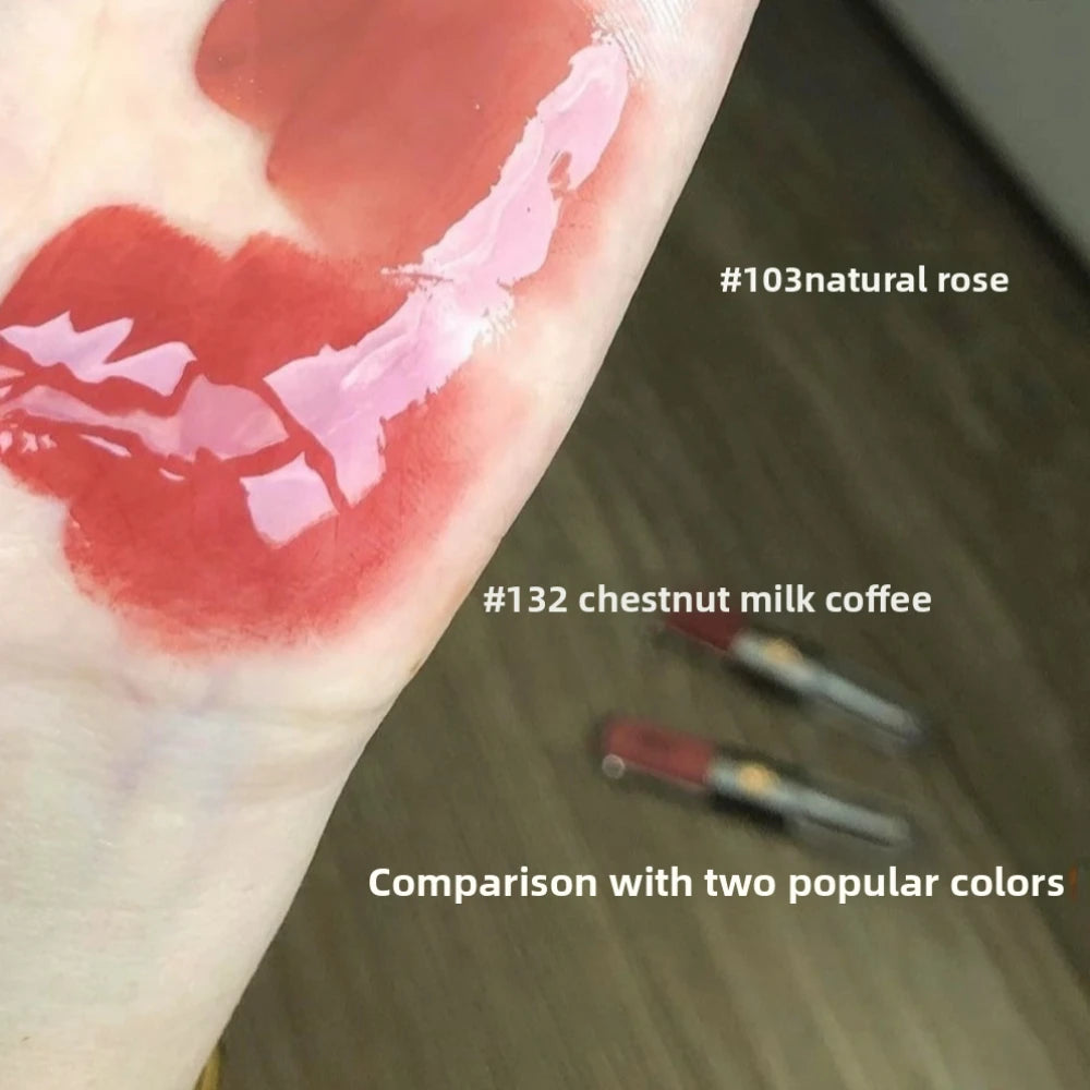 Luxury KIKO Milano Unlimited Double Touch 103 Milk Tea Double Headed Lipstick Mirror Non-Stick Long-Lasting Moisturizing Daily