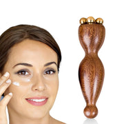 1pcs  Hot Face Massage Tools Lotus Seedpod Beauty Brass & Rosewood Dark Circles Gua Sha Tool Eye Relaxation Meridians Acupoint
