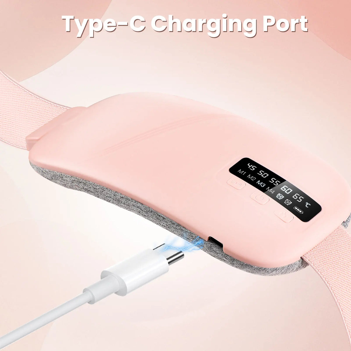 USB Menstrual Electric Heating Pad for Abdominal Vibration Massager Women Period Care Belly Heater Winter Warming Palace Belt
