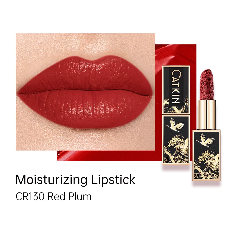 CATKIN Makeup Velvet Matte Lipstick, Hydrating Satin Long Lasting Lipstick with Smooth and Creamy Texture