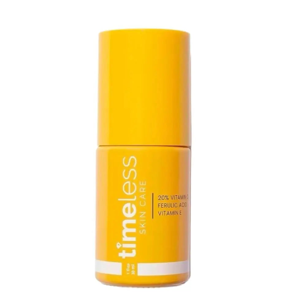 Timeless VC Serum with Ferulic Acid Antioxidant Wrinkle Resistant Hydrating Firming Reduce Fine Lines Essence for Brightens Skin