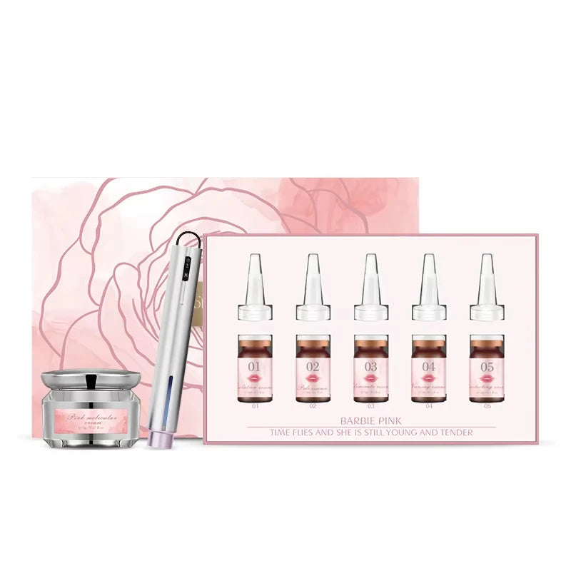 SOBER SKIN Natural Rose Lip Care Rose Scrub Lip Balm Lighten Dark Lip Color Brighten Roma Pink Lip