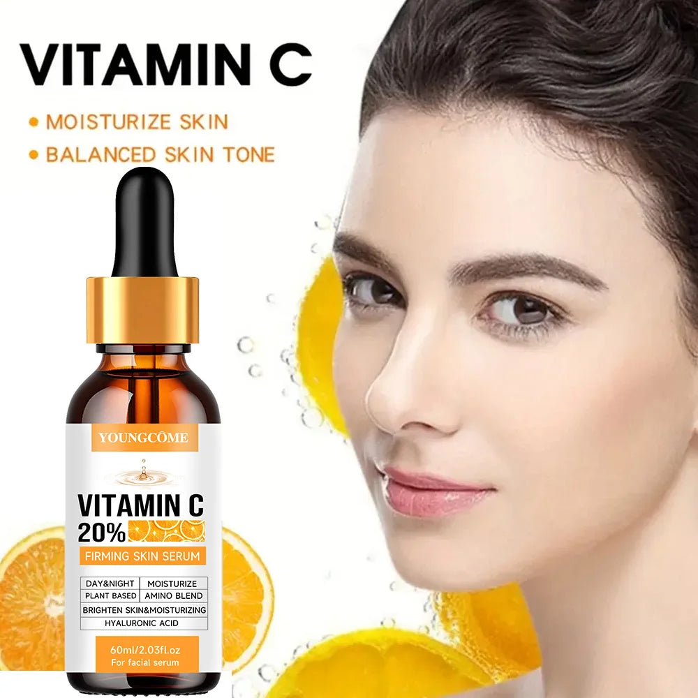 YOUNGCOME Premium 20% Vitamin C Serum For Face with Hyaluronic Acid, Retinol - Boost Skin Collagen, Anti Aging & Wrinkle Facial