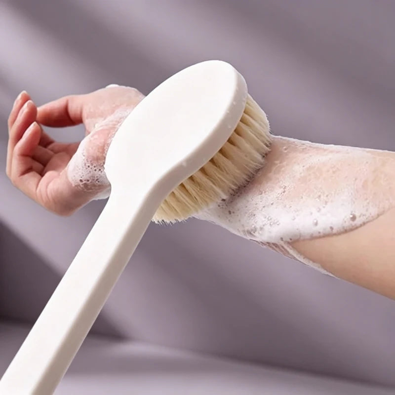 1/2Pcs Japanese Bath Brush Long Handle Soft Hair Bath Brush Back Rubbing Body Scrubbing Gods Rub
