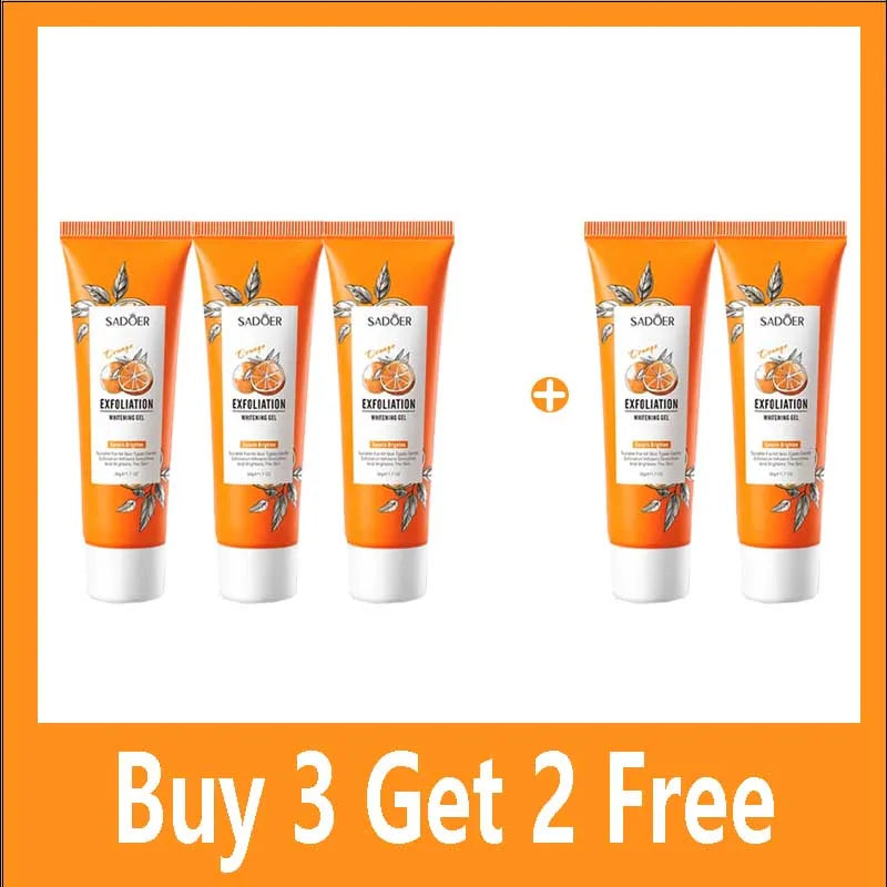 Orange Exfoliating Peeling Gel Facial Scrub Moisturizing Nourish Repair Scrubs Blackhead Removal Face Cleanser Korean Cosmetics