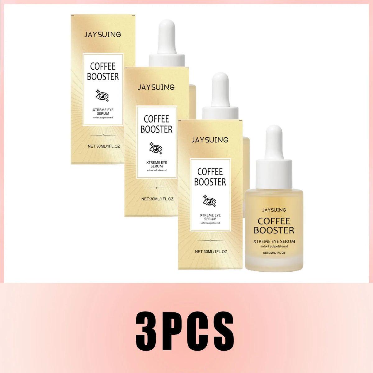 Hyaluronic Acid Eye Serum Coffee Fade Fine Lines Dark Circles Remove Eye Bags Puffiness Hydrate Refreshing Nicotinamide Eye Care