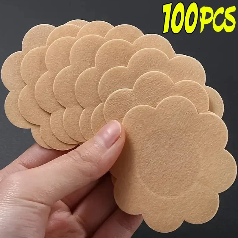 2-100PCS Nipple Cover Stickers Women Breast Lift Tape Pasties Invisible Self-Adhesive Disposable Bra Padding Chest Paste Patch