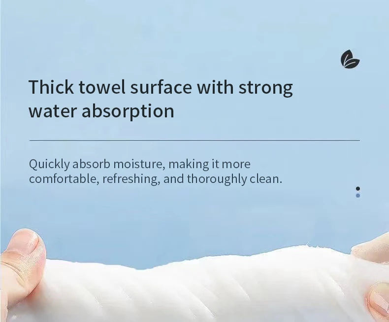 Natural Disposable Face Towel Travel Facial Cleansing Wet And Dry Makeup Remover Pearl Cotton Soft Makeup Nonwoven Towel