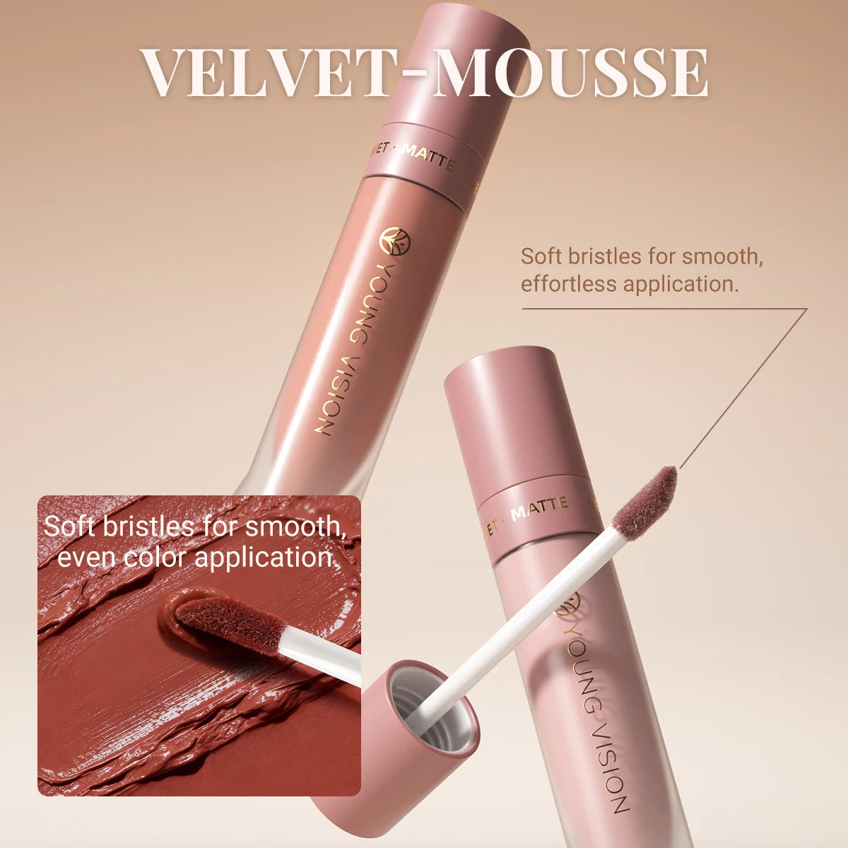 DUNUF Matte Velvet Lip Gloss, 3D Plumping & Waterproof, Square Tube Lipstick, Easy Application, 8 Shades (All-in-One)