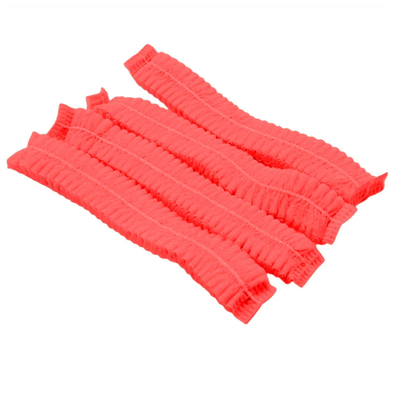 100pcs/Pack Disposable Hair Head Covers Net Bouffant Dustproof Anti Dust Caps Breathable Shower Bathing Hats Kitchen