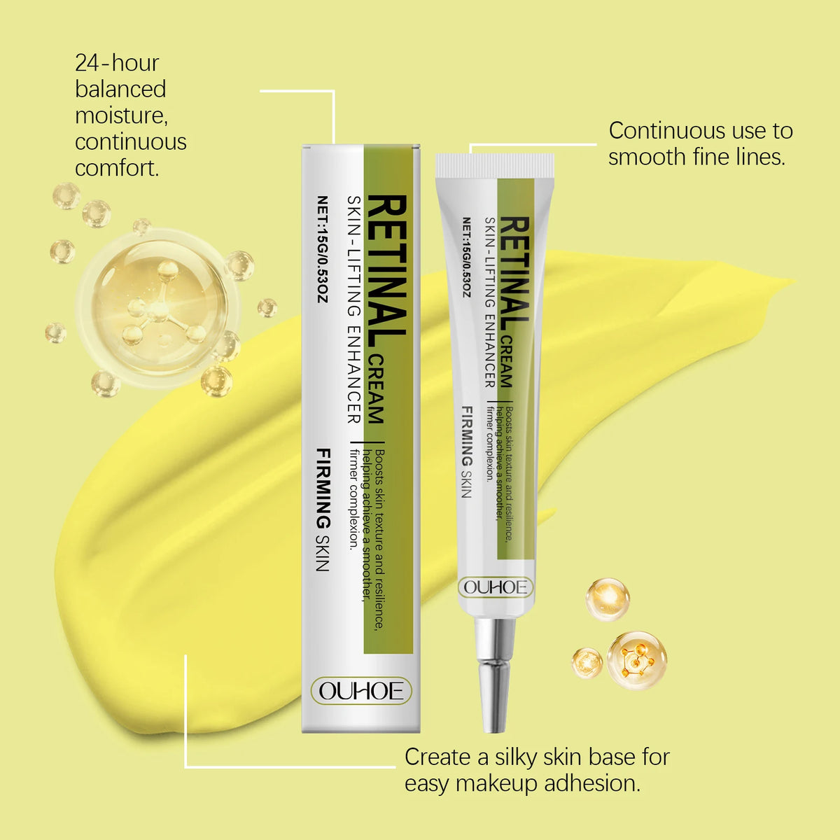 Anti-Aging Retinol Cream For Women Firming Brightening Face Moisturizer Deep Hydration Night Cream For Dry Sensitive Skin Winter
