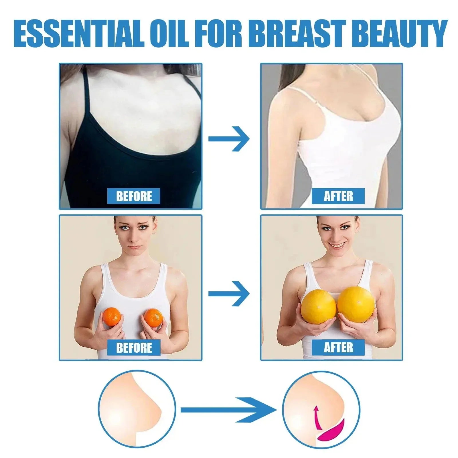 Natural Breast Enlargement Serum Chest Lift Firm Enhancer Care Oil Butt Breast Plump Growth Massage Boobs Bigger Sexy Body Care