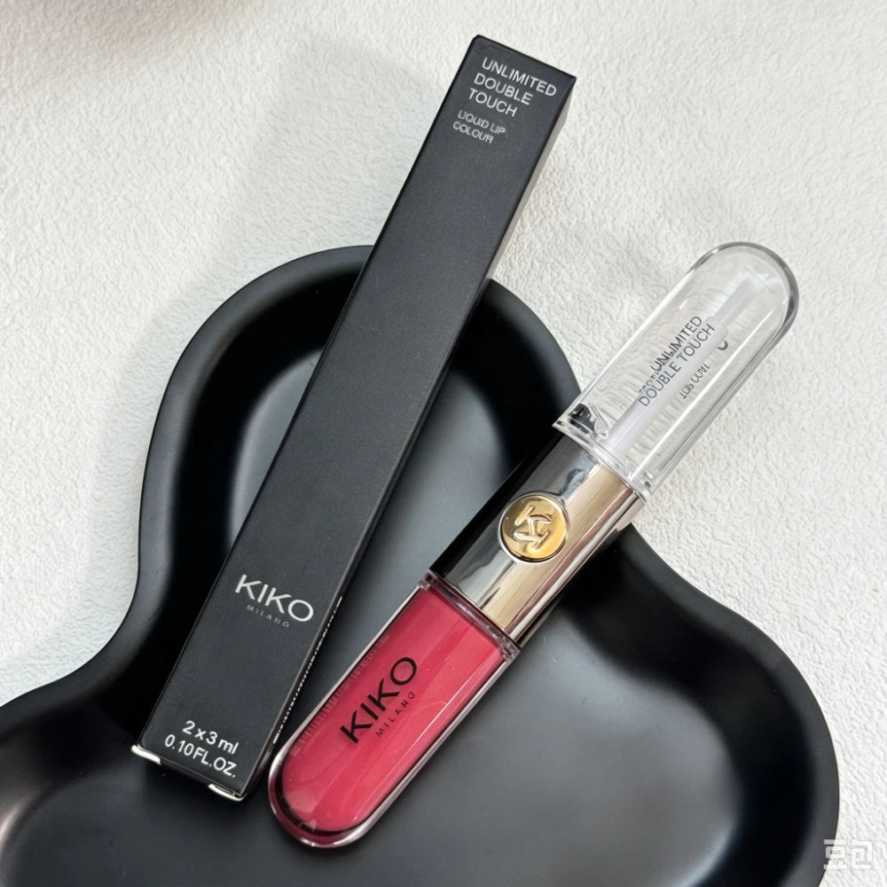 Luxury KIKO Milano Unlimited Double Touch 103 Milk Tea Double Headed Lipstick Mirror Non-Stick Long-Lasting Moisturizing Daily