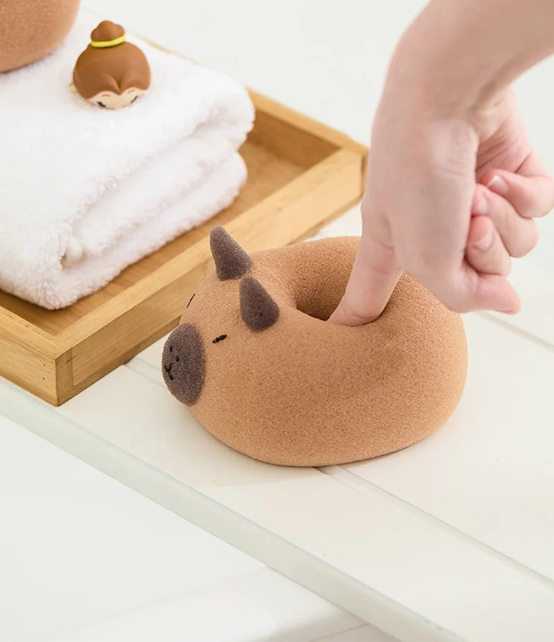 Cute Bath Ball Sponge Cleaning Brushes Cartoon Animal Bubble Sponges Ball Easy Foaming Massage Ball Scrubber For Kids Shower