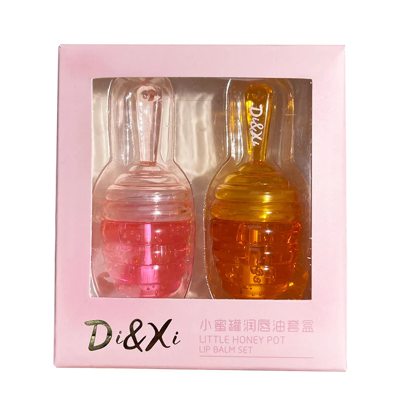 Kleines Honeypot Lippenöl, feuchtigkeitsspendendes und verblassendes Lippenmuster, Wasser-Lippenbalsam Dudu Lips