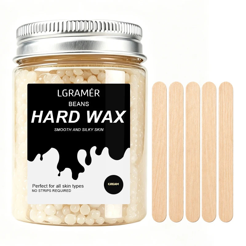 80g/380g Hard Wax Beans,Heating Hard Waxing Painless Hair Removal,Depilatory Wax Beads For Leg Armpit Full Body,Non-irritating