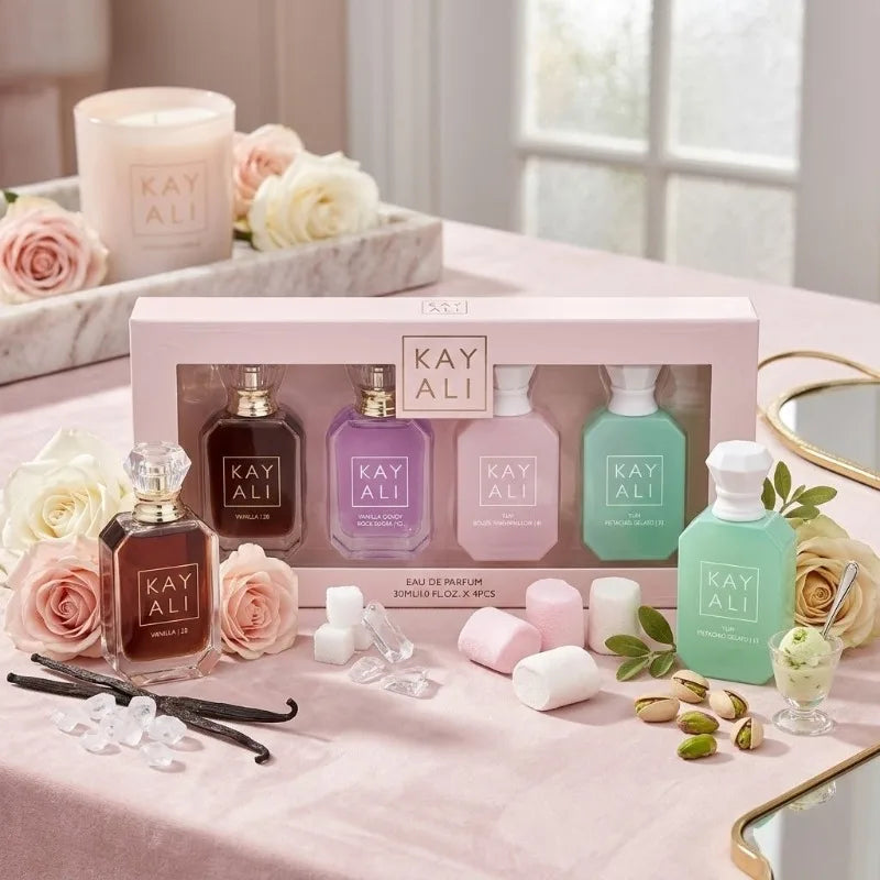 30ml*4 KAYALI Arabic Perfume Set Long Lasting Luxury Unisex Portable Mini Fragrance Collection Sweet Rich Smooth Premium Exotic