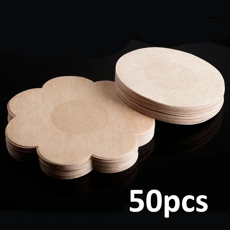 2-100PCS Nipple Cover Stickers Women Breast Lift Tape Pasties Invisible Self-Adhesive Disposable Bra Padding Chest Paste Patch