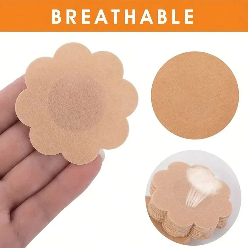 10/200PCS Women Nipple Cover Stickers Breast Lift Tape Pasties Invisible Self-Adhesive Disposable Bra Padding Chest Paste Patch