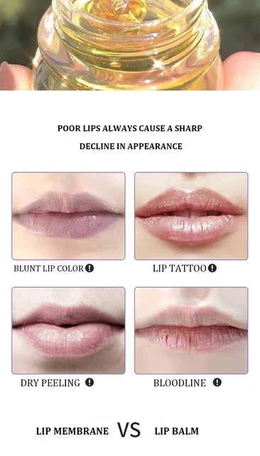 Transparent Honey Pot Lip Mask Moisturizes, Moisturizes, Lightens Lip Lines, Sleep Lip Mask, and Lip Care