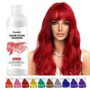 Semi-permanent hair coloring shampoo,invisible shampoo, protects and fixes color,enhances color shine,rich foam, protects scalp