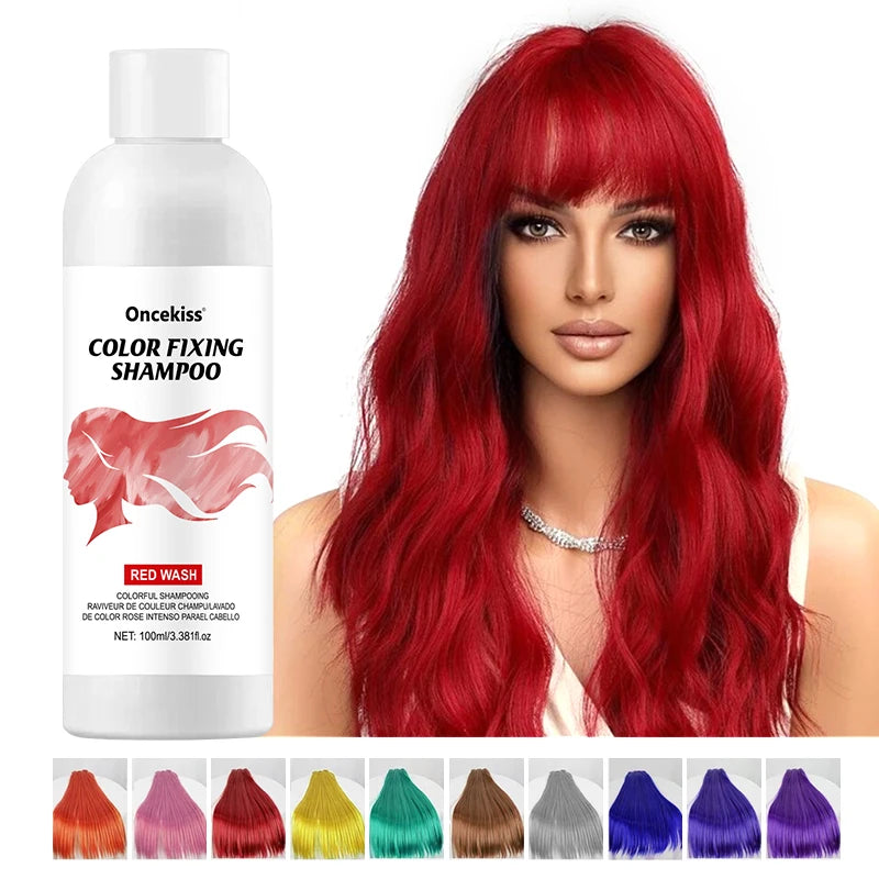 Semi-permanent hair coloring shampoo,invisible shampoo, protects and fixes color,enhances color shine,rich foam, protects scalp