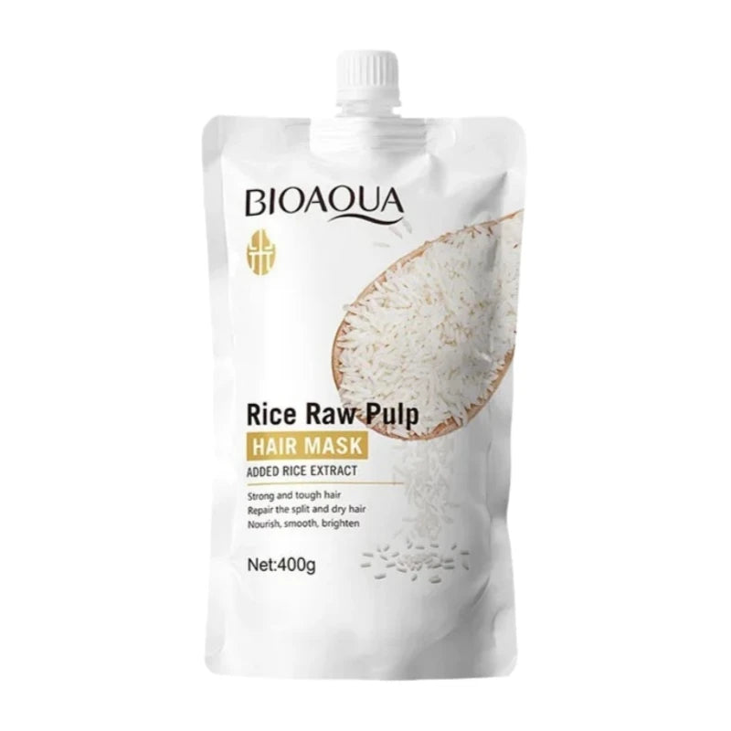 Rice Magic Keratin Hair Mask 5 Seconds Repair Damaged Frizzy Hair Soft Smooth Shine Moisturizing Nourishing Hair Root Care