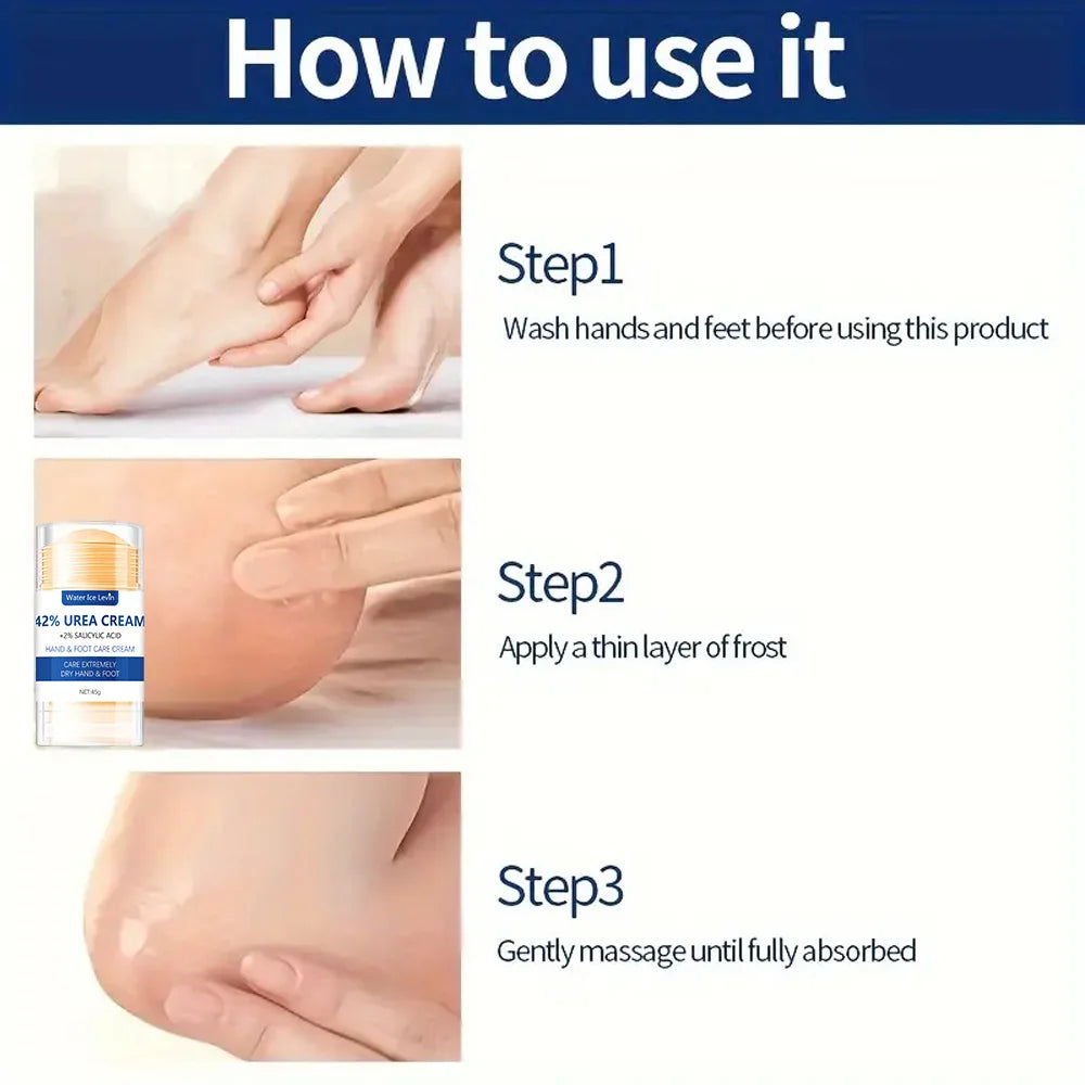 42% Urea Cream with Salicylic Acid 45g, Intense Moisturizing Hand and Foot Cream for Extremely Dry Skin, Fast Shipping