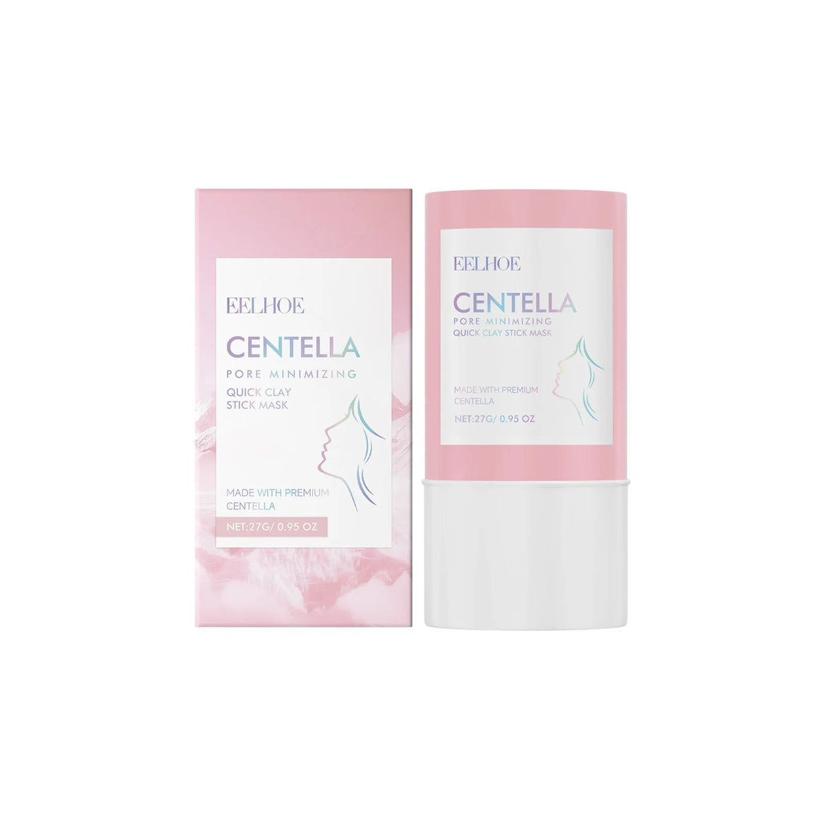 Centella Asiatica Clay Mask Stick Exfoliating Soothing Skin Cleaning Repair Facial Pores Control Oil Moisturizing Clean Mask 27g