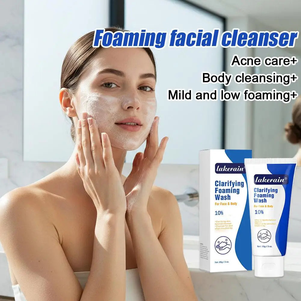 Foaming Wash Facial Cleanser Deep Cleaning Oil-Control Moisturizing Gentle Formula For Face Body Cleaning Skin Care Product