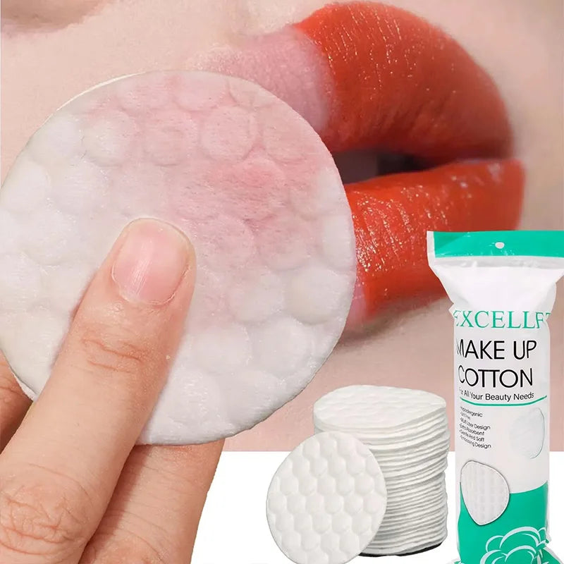 500/100pcs Facial Cleaning Cotton Pads Soft Skin Cleansing Facial Absorbent Paper Makeup Remover Pad Makeup Tools & Accessories