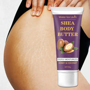 Shea Butter Body Cream, 24-Hour Moisturizing, Makes Skin Softer and More Elastic, Tightens Skin, Nourishing Body Massage, Suitable for Dry, Cracked, Light Beige Skin