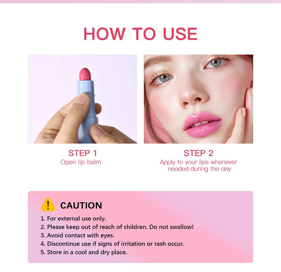 Glass Tinted Lip Balm Light Cherry Red Orange Glow Moisturizing Vegetarian Lip Balm With Bright Clear Color Korea Lip Cosmetics